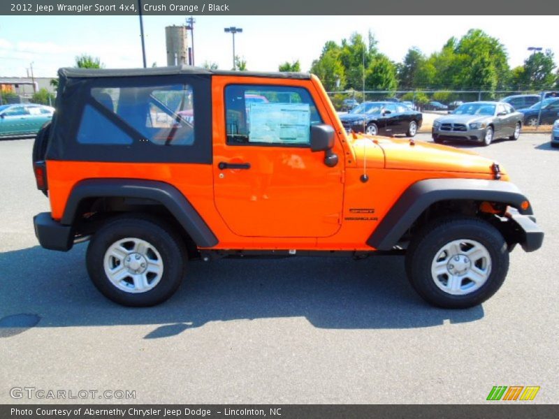 Crush Orange / Black 2012 Jeep Wrangler Sport 4x4