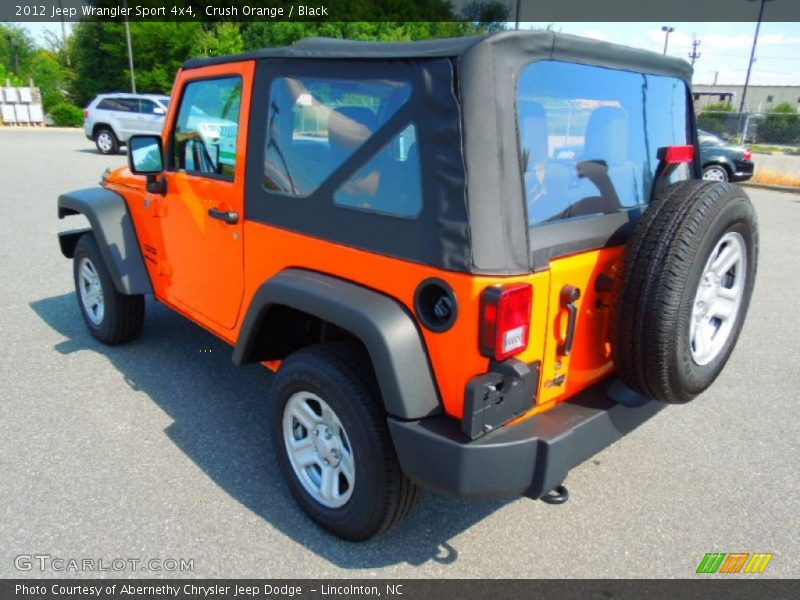 Crush Orange / Black 2012 Jeep Wrangler Sport 4x4