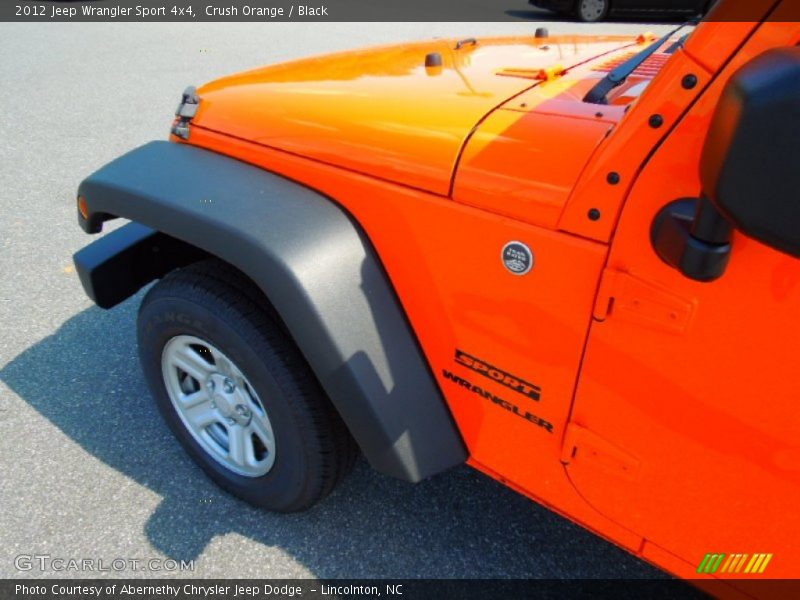 Crush Orange / Black 2012 Jeep Wrangler Sport 4x4