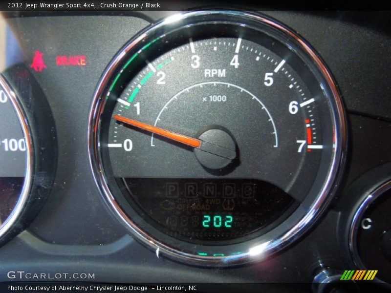 Crush Orange / Black 2012 Jeep Wrangler Sport 4x4