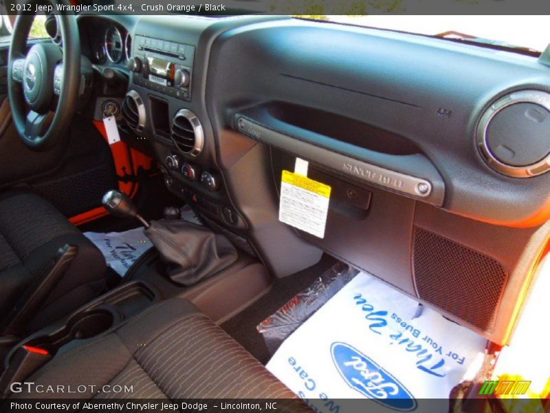 Crush Orange / Black 2012 Jeep Wrangler Sport 4x4