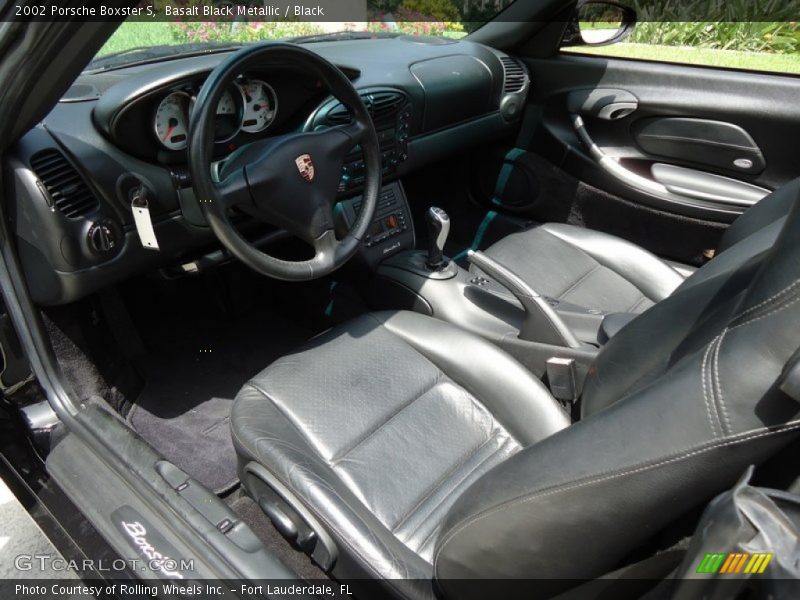 Black Interior - 2002 Boxster S 