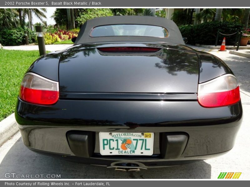 Basalt Black Metallic / Black 2002 Porsche Boxster S