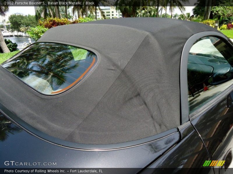 Basalt Black Metallic / Black 2002 Porsche Boxster S