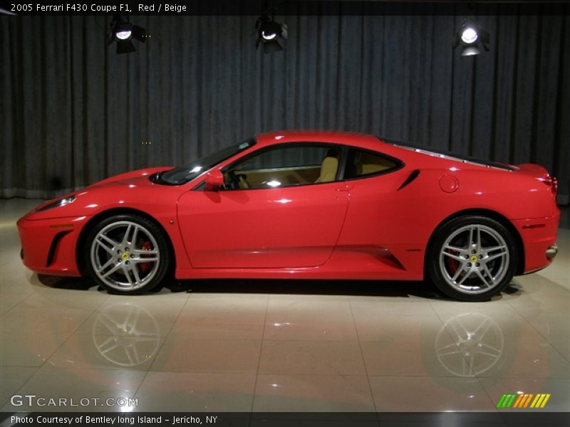 Red / Beige 2005 Ferrari F430 Coupe F1
