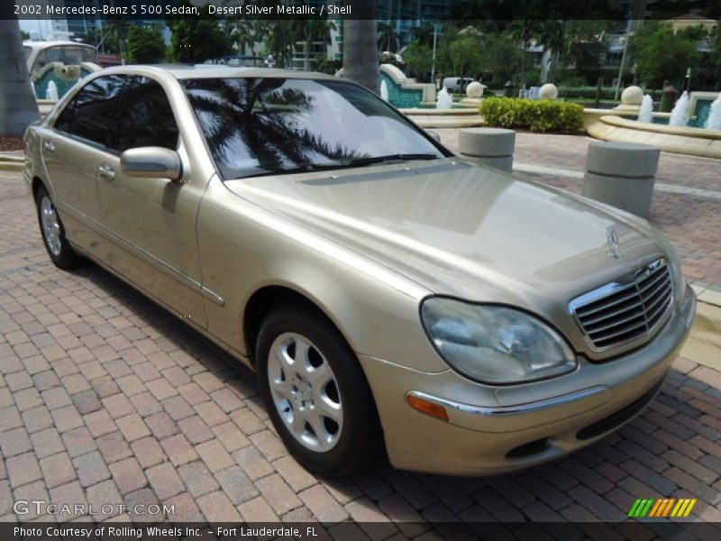 Desert Silver Metallic / Shell 2002 Mercedes-Benz S 500 Sedan