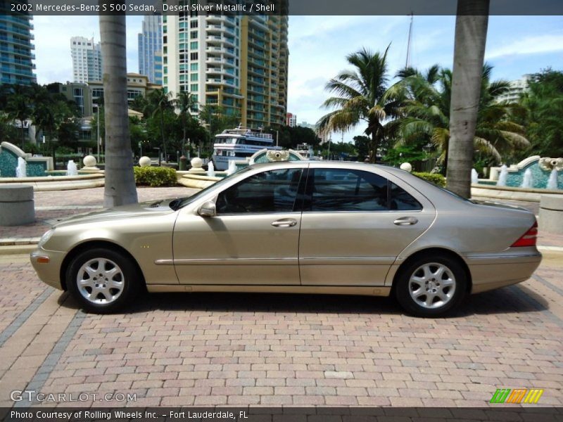 Desert Silver Metallic / Shell 2002 Mercedes-Benz S 500 Sedan