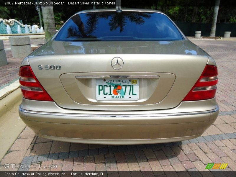 Desert Silver Metallic / Shell 2002 Mercedes-Benz S 500 Sedan