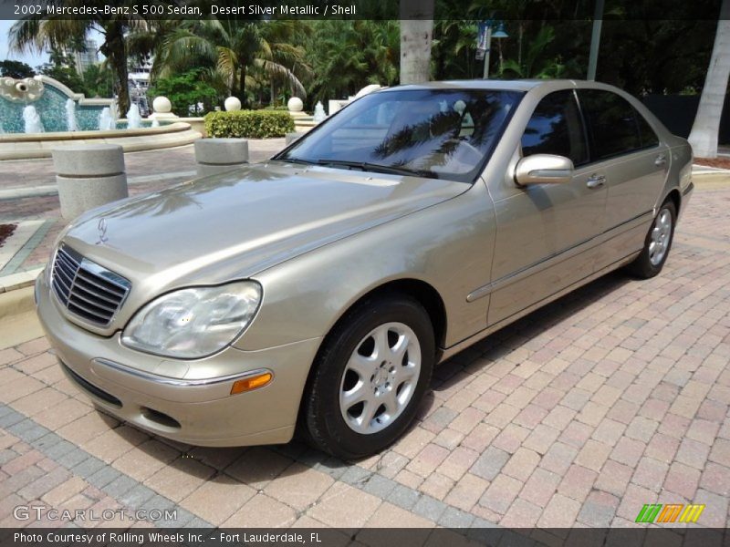 Desert Silver Metallic / Shell 2002 Mercedes-Benz S 500 Sedan