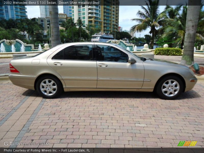 Desert Silver Metallic / Shell 2002 Mercedes-Benz S 500 Sedan