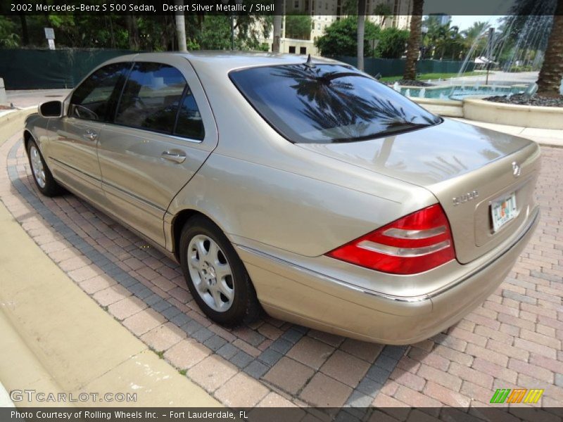 Desert Silver Metallic / Shell 2002 Mercedes-Benz S 500 Sedan