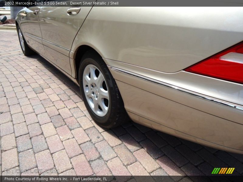 Desert Silver Metallic / Shell 2002 Mercedes-Benz S 500 Sedan