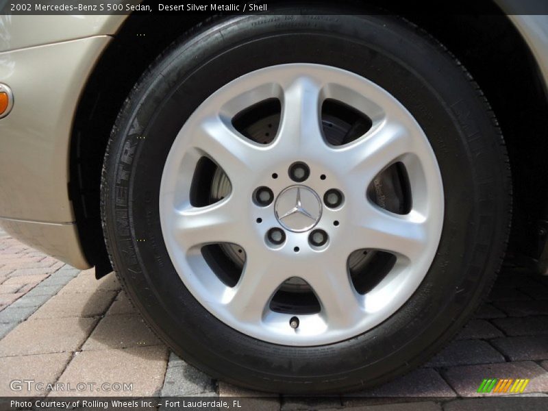 Desert Silver Metallic / Shell 2002 Mercedes-Benz S 500 Sedan