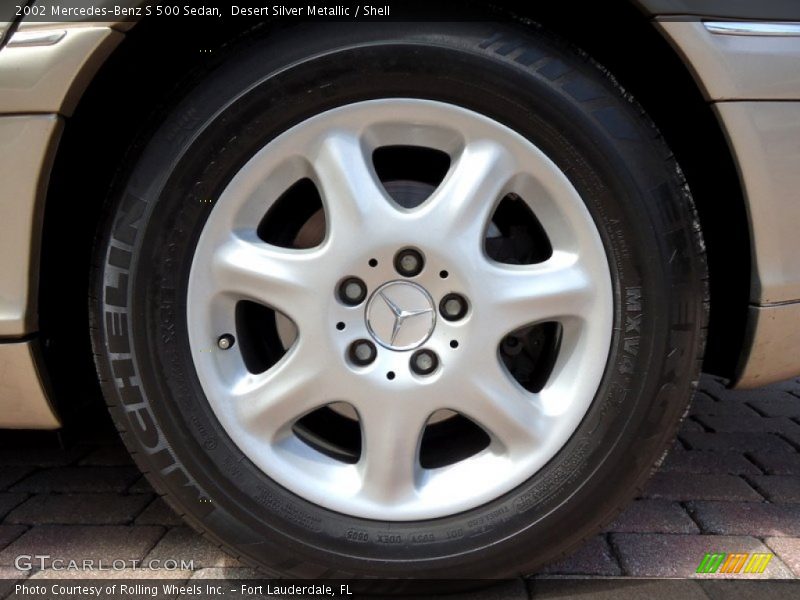 Desert Silver Metallic / Shell 2002 Mercedes-Benz S 500 Sedan