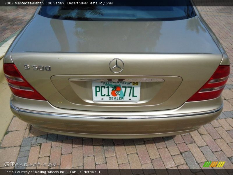 Desert Silver Metallic / Shell 2002 Mercedes-Benz S 500 Sedan