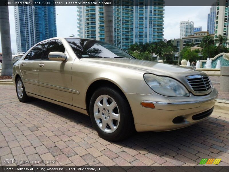 Desert Silver Metallic / Shell 2002 Mercedes-Benz S 500 Sedan