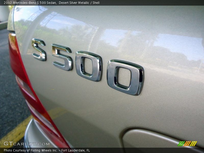Desert Silver Metallic / Shell 2002 Mercedes-Benz S 500 Sedan