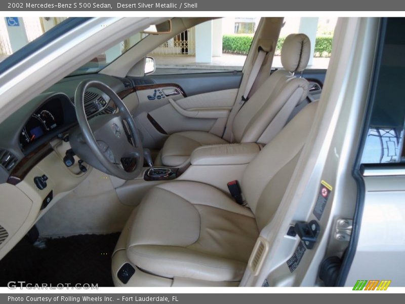 Desert Silver Metallic / Shell 2002 Mercedes-Benz S 500 Sedan