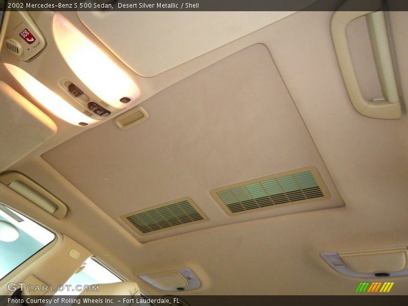 Desert Silver Metallic / Shell 2002 Mercedes-Benz S 500 Sedan