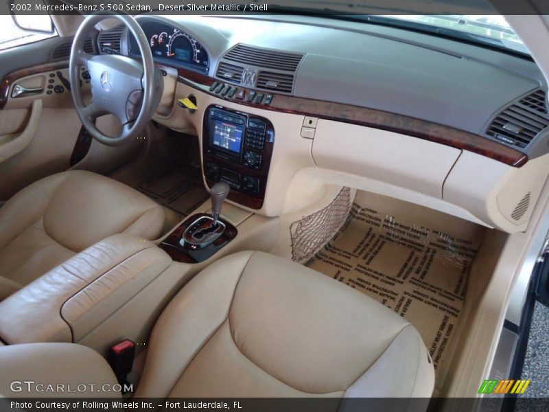 Desert Silver Metallic / Shell 2002 Mercedes-Benz S 500 Sedan