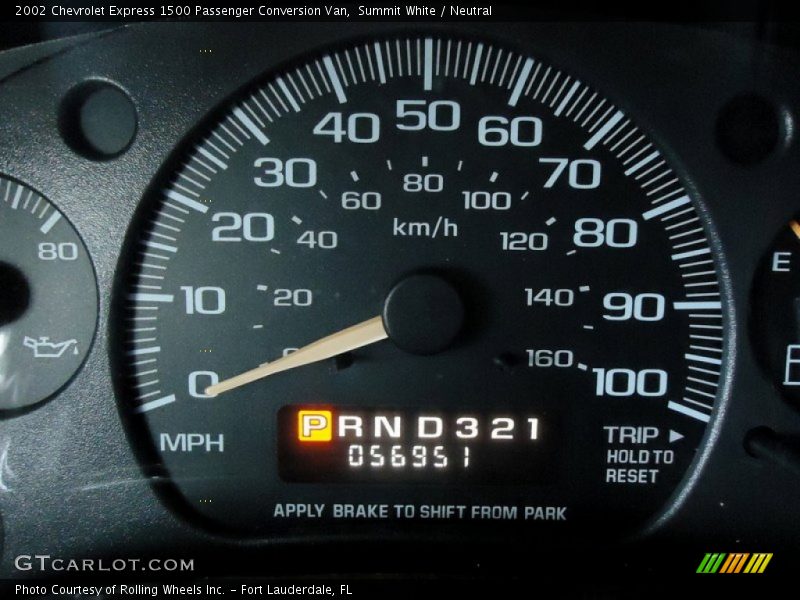 Summit White / Neutral 2002 Chevrolet Express 1500 Passenger Conversion Van