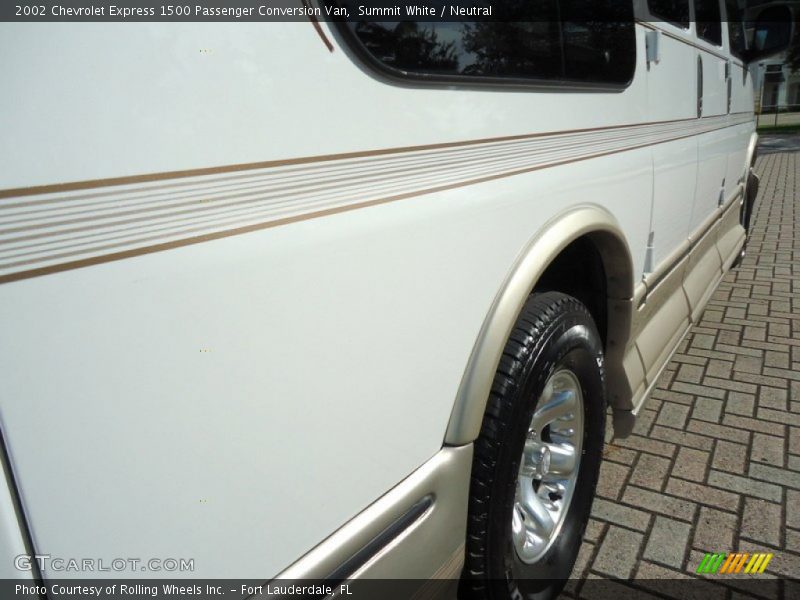 Summit White / Neutral 2002 Chevrolet Express 1500 Passenger Conversion Van