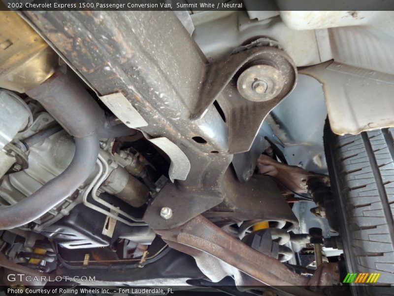 Undercarriage of 2002 Express 1500 Passenger Conversion Van