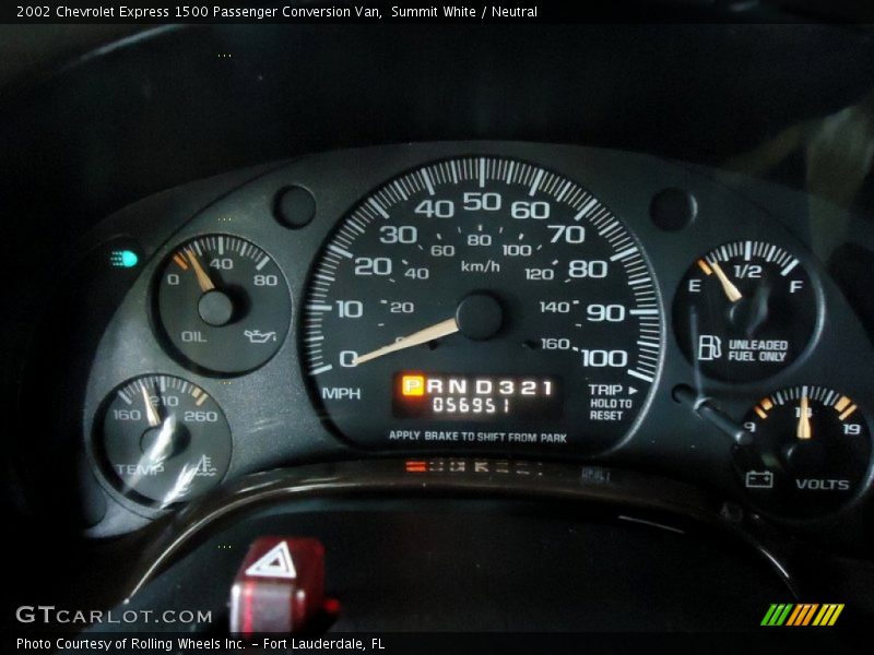  2002 Express 1500 Passenger Conversion Van 1500 Passenger Conversion Van Gauges