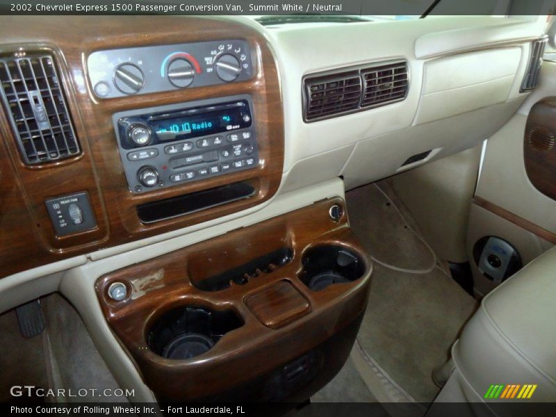 Summit White / Neutral 2002 Chevrolet Express 1500 Passenger Conversion Van