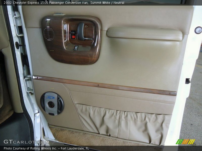Summit White / Neutral 2002 Chevrolet Express 1500 Passenger Conversion Van