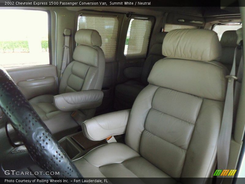 Front Seat of 2002 Express 1500 Passenger Conversion Van