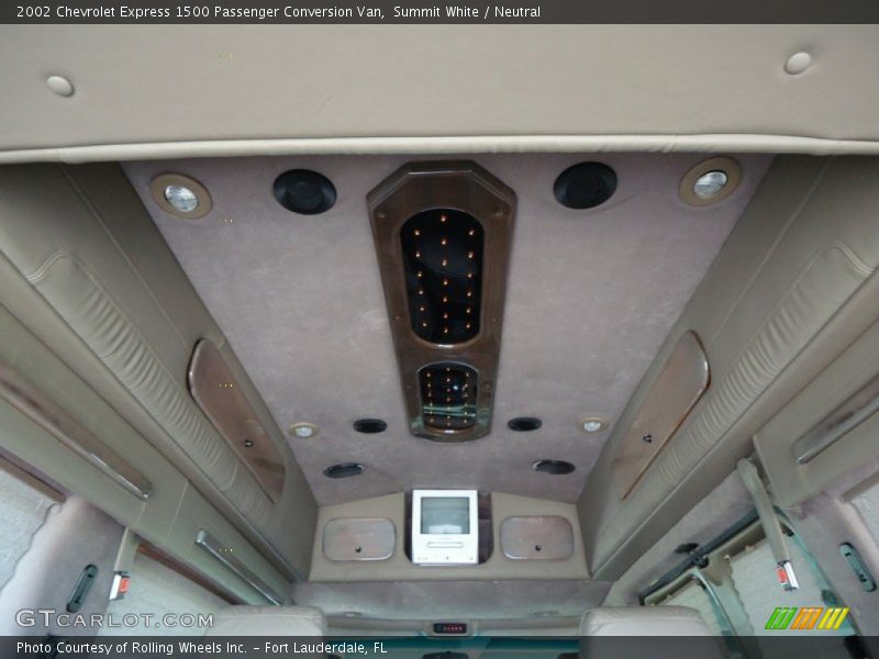 Summit White / Neutral 2002 Chevrolet Express 1500 Passenger Conversion Van