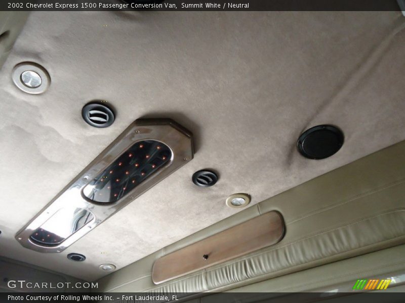 Summit White / Neutral 2002 Chevrolet Express 1500 Passenger Conversion Van