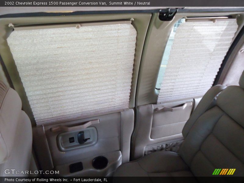 Summit White / Neutral 2002 Chevrolet Express 1500 Passenger Conversion Van