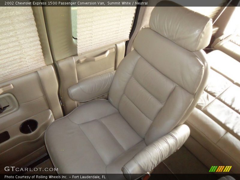 Summit White / Neutral 2002 Chevrolet Express 1500 Passenger Conversion Van