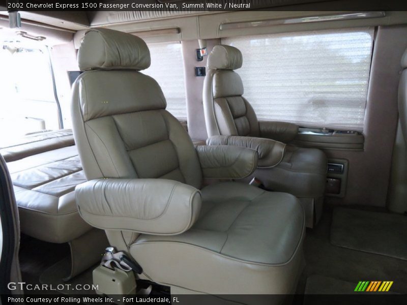 Summit White / Neutral 2002 Chevrolet Express 1500 Passenger Conversion Van