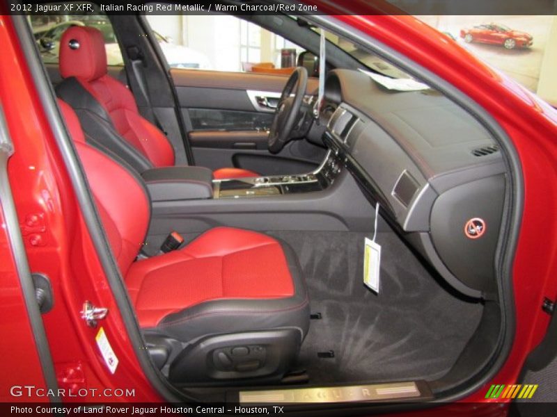  2012 XF XFR Warm Charcoal/Red Zone Interior