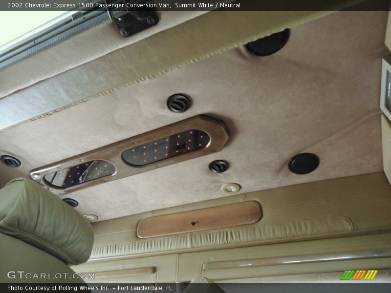 Summit White / Neutral 2002 Chevrolet Express 1500 Passenger Conversion Van
