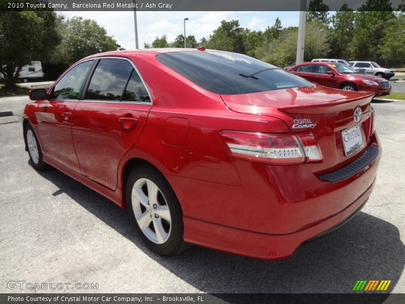 Barcelona Red Metallic / Ash Gray 2010 Toyota Camry