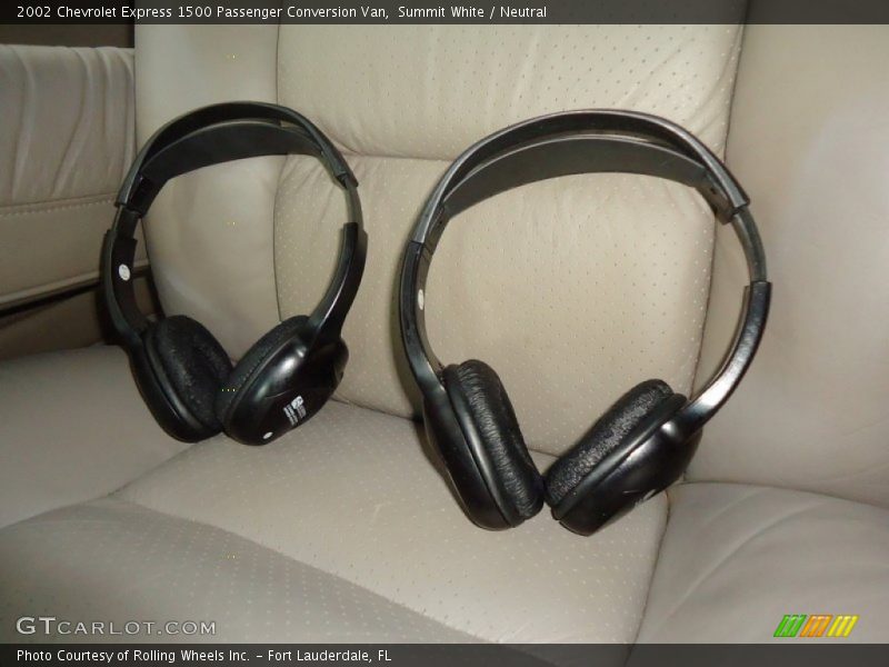 Summit White / Neutral 2002 Chevrolet Express 1500 Passenger Conversion Van