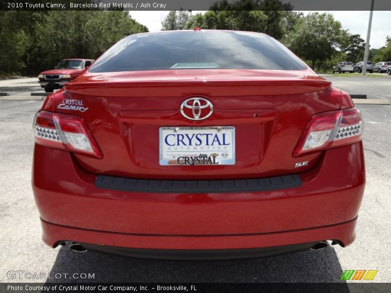Barcelona Red Metallic / Ash Gray 2010 Toyota Camry