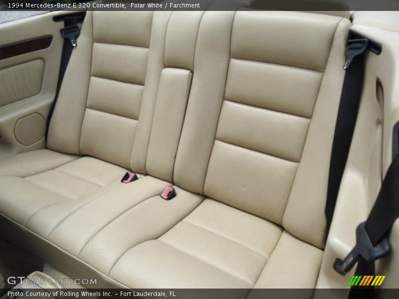 Rear Seat of 1994 E 320 Convertible