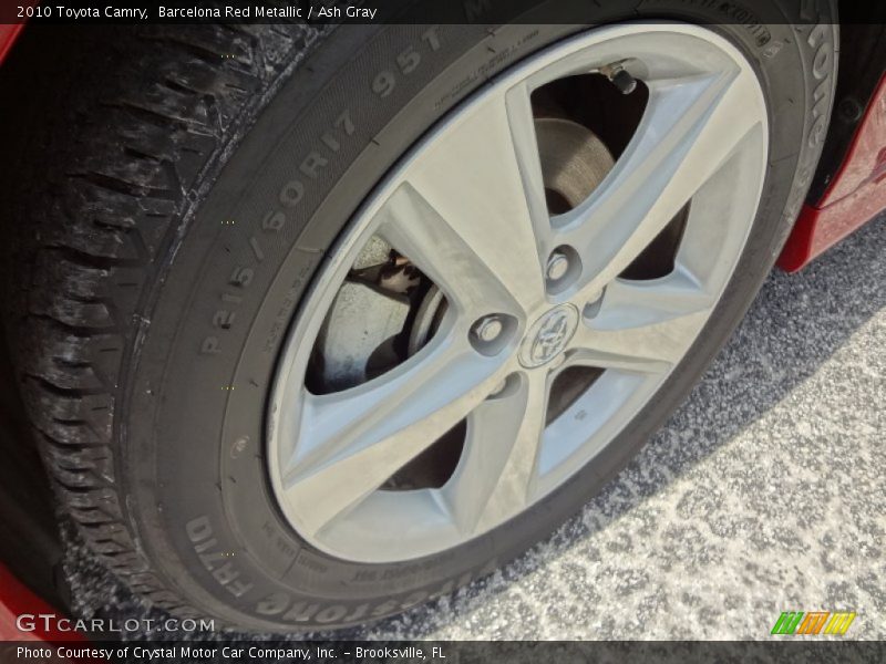 Barcelona Red Metallic / Ash Gray 2010 Toyota Camry