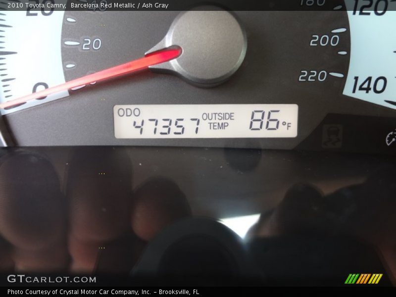 Barcelona Red Metallic / Ash Gray 2010 Toyota Camry