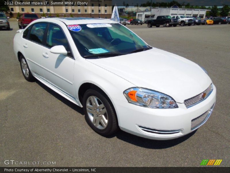 Summit White / Ebony 2012 Chevrolet Impala LT
