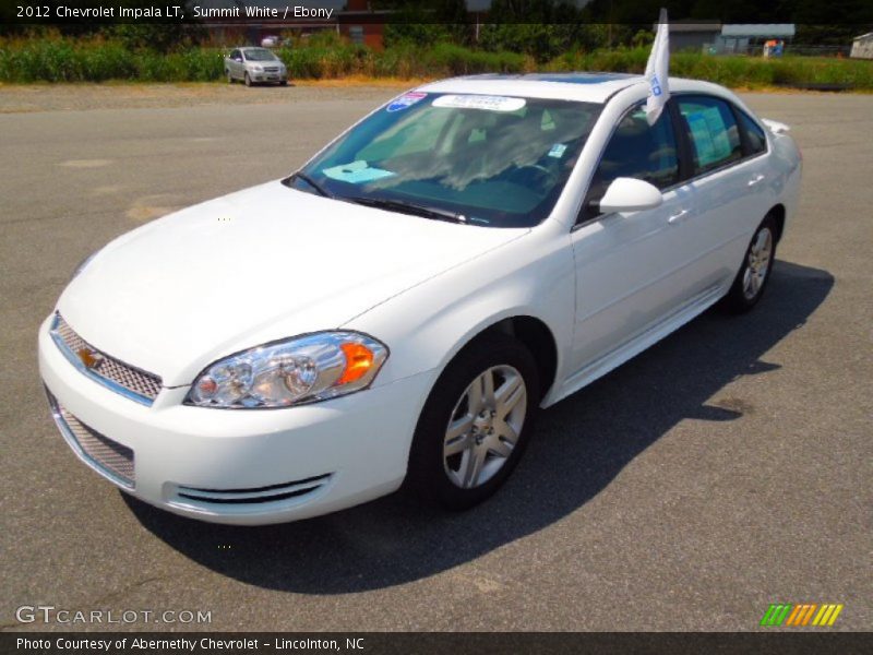 Summit White / Ebony 2012 Chevrolet Impala LT