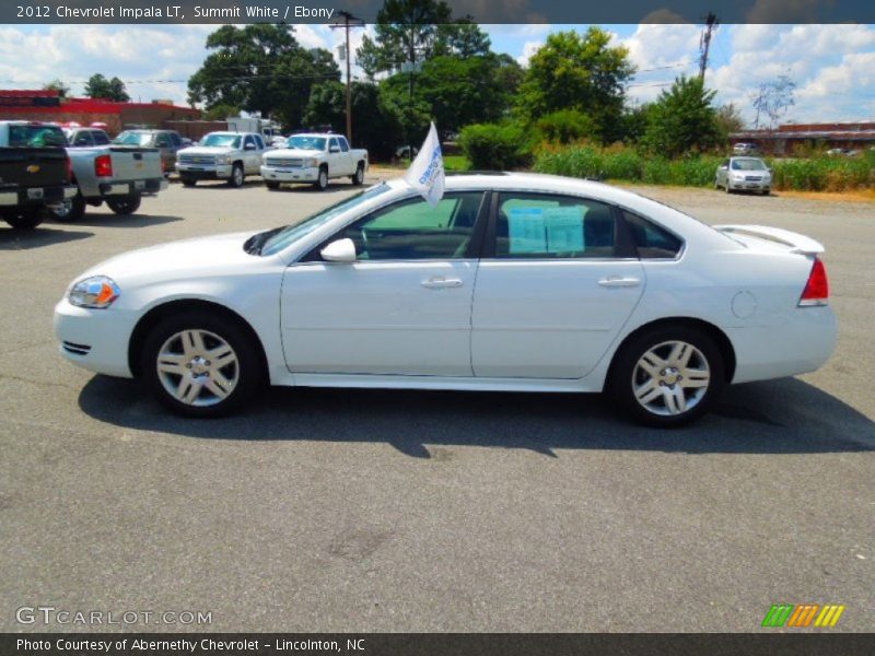 Summit White / Ebony 2012 Chevrolet Impala LT