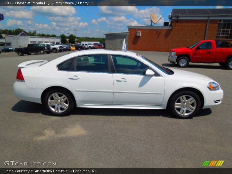 Summit White / Ebony 2012 Chevrolet Impala LT