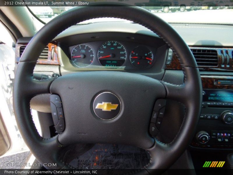 Summit White / Ebony 2012 Chevrolet Impala LT