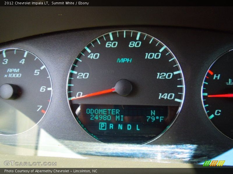 Summit White / Ebony 2012 Chevrolet Impala LT